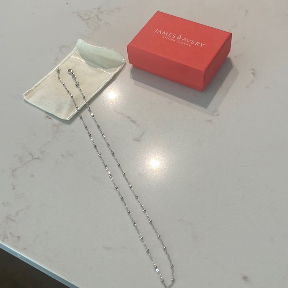 James Avery 18” forged beaded chain